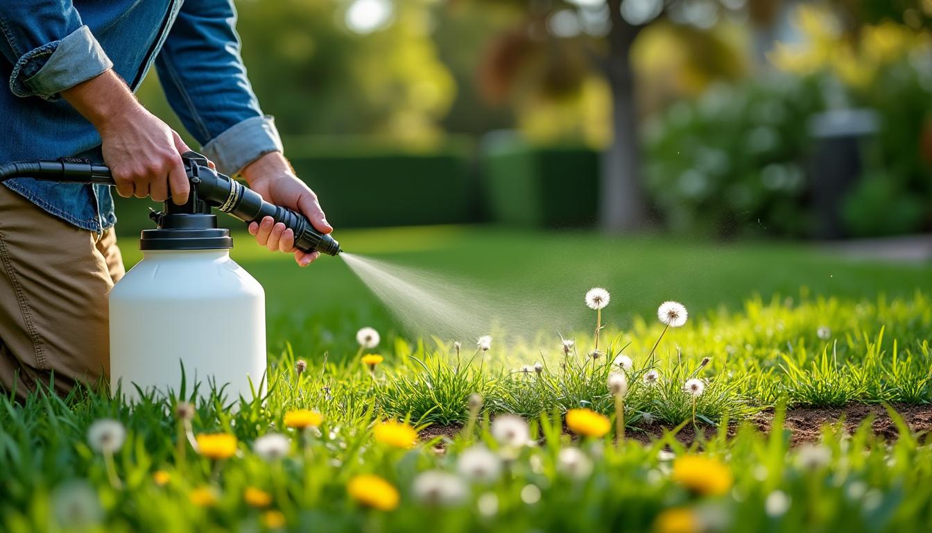 découvrez notre désherbant gazon efficace pour éliminer les mauvaises herbes sans abîmer votre pelouse. protégez et entretenez un gazon sain et verdoyant toute l'année.